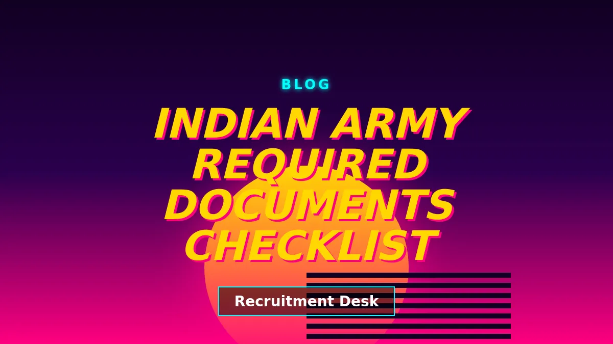 Required Documents Checklist