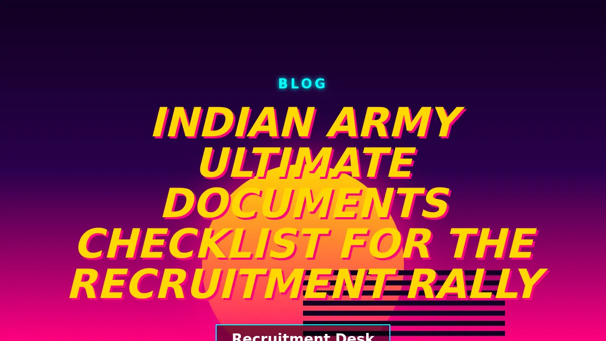 Ultimate Documents Checklist for the Recruitment Rally